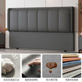 new bedside soft cushion modern home 2025 solid wood light luxury soft bag back panel thin backrest