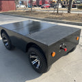 Driverless wire-controlled chassis Driverless remote control electric four-wheel vehicle chassis Parade float chassis production