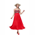 Ethnic Style Cotton Linen Embroidered Camisole Beach Dress
