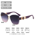2026 New Overseas Women Sunglasses Rimless Photochromic Men Fashionable Glasses sunglasses Trendy Light Luxury