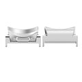 For samsung watch6 Smart Watch With Connector Beige Lily Stainless Metal Band Head Grain