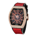 PINTIME / Item Time Men Watch Export Wine Barrel Watch Simple Watch Belt Yacht Rhinestone Retro Quartz Watch