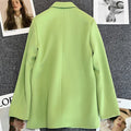 Women's Fall Korean Casual Petite Blazer 2026 - Orange Red