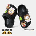 儿童洞洞鞋夏季居家可DIY室内防滑软底EVA环保卡通可爱宝宝拖鞋