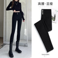 Women's Elastic Magic Slim Black Leggings