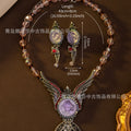 Vintage Earrings Height Stock Imperial Breeze Sleeping Dream Angel Earrings Necklace Western Retro Design Sweet Jewelry Set