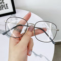 Square Frame Anti-Blue-Light Myopia Frame TikTok Bare Face Influencer Pick Fashionable Unisex Couples Bestseller Finish Item Prescription Sunglasses