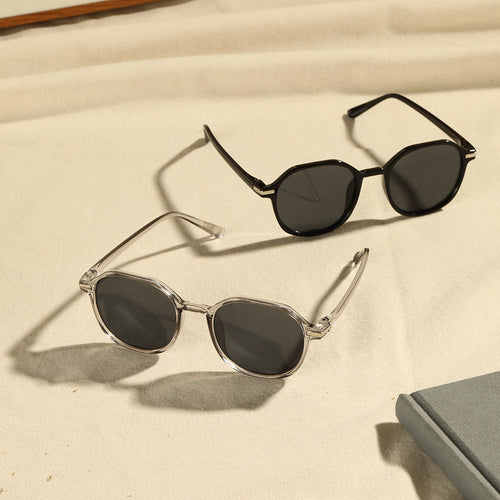 Fashionable Vintage Sunglasses 2025 New Full-Frame Round Stud Women Sunglasses Versatile Outfit Street Snap Sunglasses