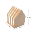 Bedroom ornaments rechargeable wooden night light touch dimming warm small house atmosphere light gift for friends