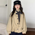 Girls' Short Peplum Cardigan Jacket