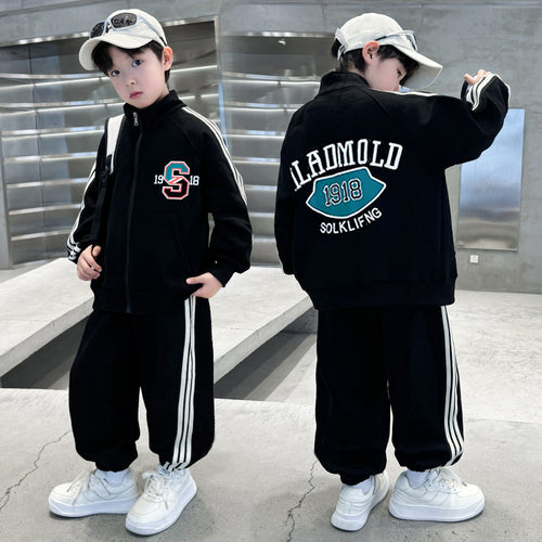Boys' Moto Sports Jacket 2-Piece Set