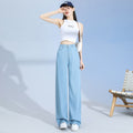 Women's Tencel Wide Leg Plus Size Jeans