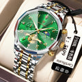 Swiss Brand Trendy Multifunction Mens Watch Waterproof Glow Quartz Watch Live Export Bestseller Drop Ship