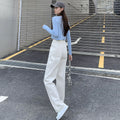Women's Straight Flowy Wide Leg Jeans