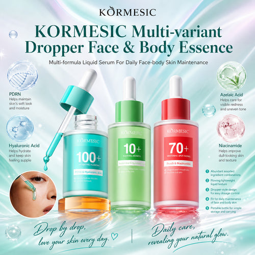 跨境外贸KORMESIC全英文面部&身体精华液Serum滋润养护厂家批发