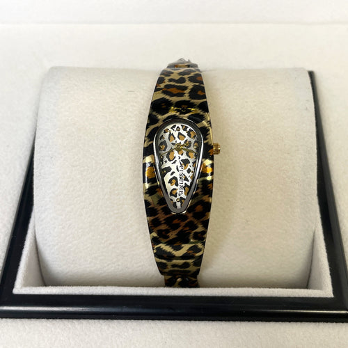 New Import Watch Men Retro Niche Teardrop Shape Leopard Personality Bangle Style Waterproof Quartz Watch Women Bestseller