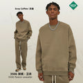 ARTIE Men's Fall/Winter 350G Loose Fit Crew Neck Fleece-Lined Thick Hoodie