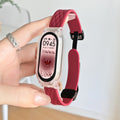 Fits Xiaomi Band 10 / 9nfc Band New 8 / 7 Silicone Diamond Grid 6 / 5 / 4 / 3 Premium Magnetic Buckle Wrist Strap