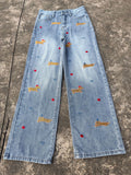 Summer Retro Slimming High Waist Drapey Loose Wide Leg Pants