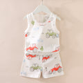 Women's Korean Sleeveless Lightweight Tank Top + Shorts Set 2026 - Teal