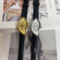 Y2K Year Unique-Shaped Twisted Crash Creative Personality Watch Unisex Fashionable Trendy Premium Niche Watch