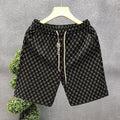 men's summer fashion light luxury versatile casual shorts men's teenagers' personalized printed draw