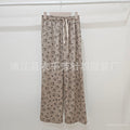 Casual Fashion Printed Straight Leg Wide Leg Pants + Pants