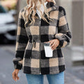 Fall-Winter Slimming Versatile Petite Wool Stand Collar Waist-Tie Jacket + Top