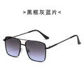 2022 New Metal Square Retro Western Ocean Lens Sunglasses Street Snap UV-Protection Glasses Wholesale