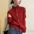 Women's Winter Knit Wool Sweater + Cardigan 2026 | Layered Cardigan - Pink
