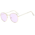 Retro Round 3447 Color Coating Sunglasses Western Fashionable Trendy Metal Sunglasses Ocean Lens Glasses