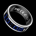 New smart screen display ring heart rate blood oxygen sleep health monitoring sports step counting photo waterproof ring