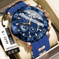 Swiss Brand New Multifunction Mens Watch Chronograph Time Glow Quartz Watch Live Export Bestseller Drop Ship