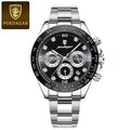 Swiss Brand Multifunction Solid Heart Steel Band Mens Watch Waterproof Men Watch Live Export Bestseller Drop Ship