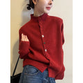 Women's Winter Knit Wool Sweater + Cardigan 2026 | Layered Cardigan - Pink