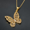Western High-End Designer Quality Fashionable Butterfly Crystal Jewelry 2-Pc Set Light Luxury Bracelet Fashionable Versatile