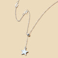 Western Fashionable Personality Simple Adjustable Five-Point Star Pendant Retro Shell Necklace Sensual Clavicle Chain N6444