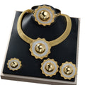 Vintage Breeze Daytona Bestseller Chinese Style Classic Jewelry Bracelet Bangle Ring Earrings 4-Piece Set Design Detail Statement Bead Gem
