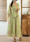 Women's Ethnic Gentle Embroidered Skirt Set 2026 | Summer Mini Skirt - Off White
