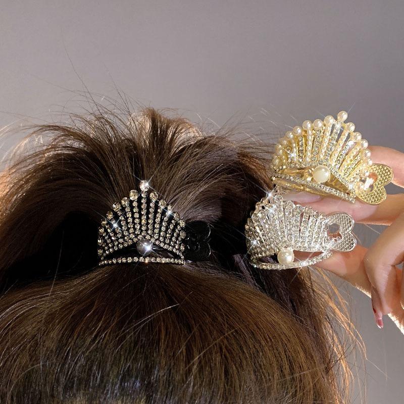 Heart Rhinestone Hair Claw Clip - view 4