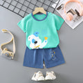Women's Summer Cotton Short Sleeve Set 2026 | 2 Piece Outfit Set - Orange
