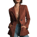 Women's Fall Fashion Long Sleeve Blazer 2026 - Khaki