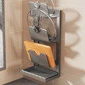 pot lid storage rack, kitchen storage rack, multi-functional kitchen knife rack, punch-free countert