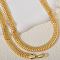 Overseas Export Accessory Personality Punk Snake Chain Versatile Simple Fashionable Style Thick Necklace Bracelet Set Wholesale