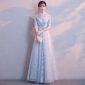 宴会晚礼服2026新款中式立领长年会主持人声乐艺考礼服东南亚货源