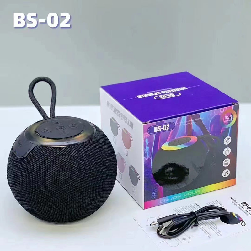 BS-02 Wireless Bluetooth Speaker - Mini Portable Bass, TF Card