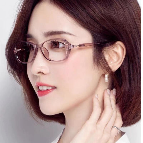 Anti-Blue-Light Reading Glasses Fashionable Korean Ultra-Light Anti-Blue Plano Photochromic No Rx Factory Wholesale Reading Glasses
