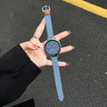 Fits Huawei watchgt4 Watch Band New gt5 / 6 Real Leather Stud Denim gt7 Women Premium Wrist Strap