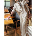 Spring Old Money Elegant Sun-Protection Loose Shirt 2-Piece Set