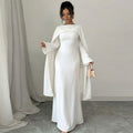 Aiyirui Beaded Shawl + Long Sleeve Dress LR1167